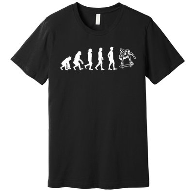 Evolution Skateboarding Ollie Fs 180 Kickflip Heelflip Gift Premium T-Shirt