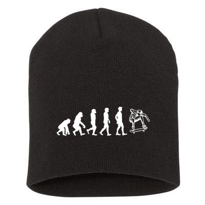 Evolution Skateboarding Ollie Fs 180 Kickflip Heelflip Gift Short Acrylic Beanie