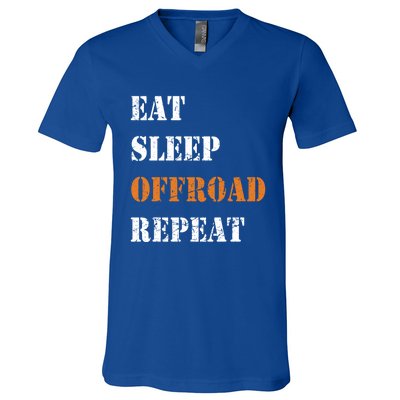 Eat Sleep Offroad Repeat 4x4 Allgiftwheel Gift V-Neck T-Shirt