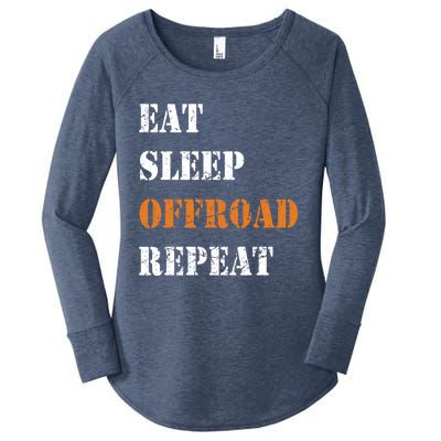 Eat Sleep Offroad Repeat 4x4 Allgiftwheel Gift Women's Perfect Tri Tunic Long Sleeve Shirt