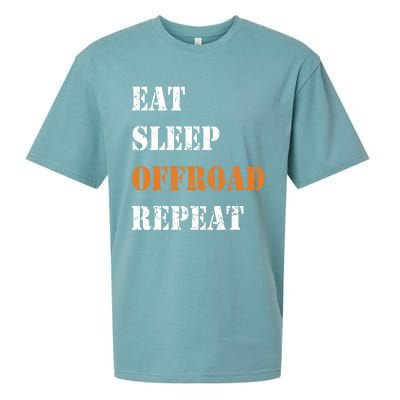 Eat Sleep Offroad Repeat 4x4 Allgiftwheel Gift Sueded Cloud Jersey T-Shirt