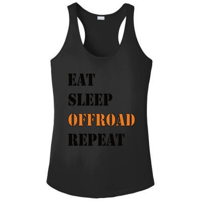 Eat Sleep Offroad Repeat 4x4 Allgiftwheel Gift Ladies PosiCharge Competitor Racerback Tank