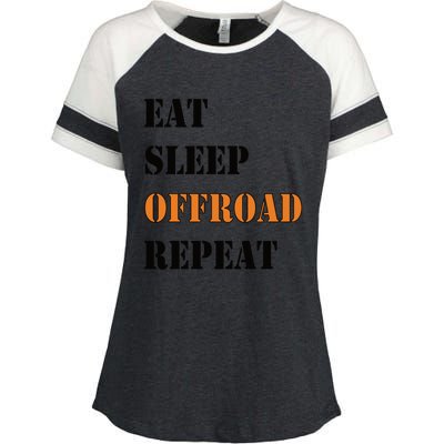 Eat Sleep Offroad Repeat 4x4 Allgiftwheel Gift Enza Ladies Jersey Colorblock Tee