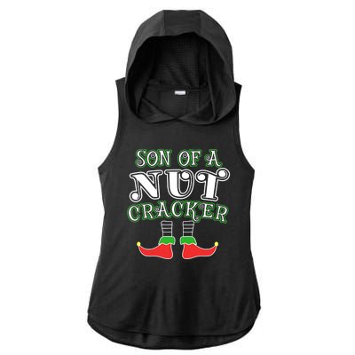 Elf Son Of A Nutcracker Ladies PosiCharge Tri-Blend Wicking Draft Hoodie Tank