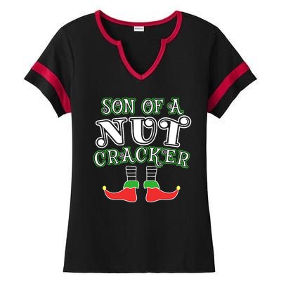 Elf Son Of A Nutcracker Ladies Halftime Notch Neck Tee