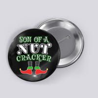 Elf Son Of A Nutcracker Button