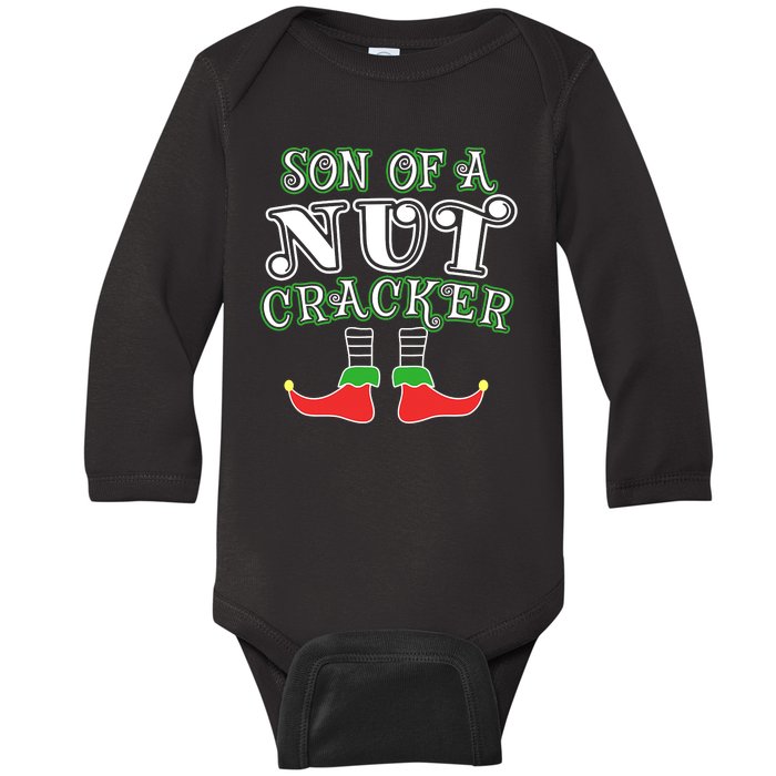 Elf Son Of A Nutcracker Baby Long Sleeve Bodysuit