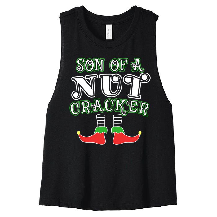 Elf Son Of A Nutcracker Women's Racerback Cropped Tank