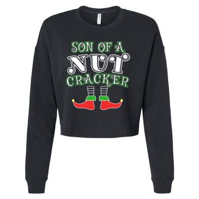 Elf Son Of A Nutcracker Cropped Pullover Crew