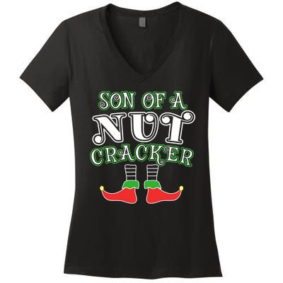 Elf Son Of A Nutcracker Women's V-Neck T-Shirt