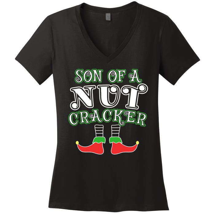 Elf Son Of A Nutcracker Women's V-Neck T-Shirt