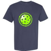 Eat Sleep Pickleball Circle | Fun Pickleball | Green Pickleball Garment-Dyed Heavyweight T-Shirt