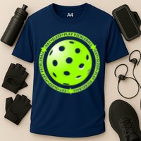 Eat Sleep Pickleball Circle | Fun Pickleball | Green Pickleball Cooling Performance Crew T-Shirt