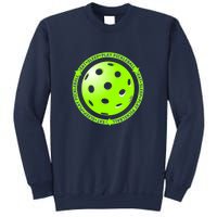 Eat Sleep Pickleball Circle | Fun Pickleball | Green Pickleball Sweatshirt