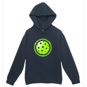 Eat Sleep Pickleball Circle | Fun Pickleball | Green Pickleball Urban Pullover Hoodie