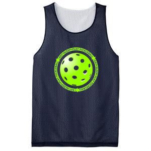 Eat Sleep Pickleball Circle | Fun Pickleball | Green Pickleball Mesh Reversible Basketball Jersey Tank