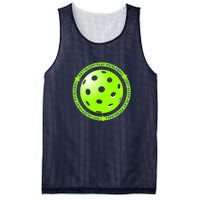 Eat Sleep Pickleball Circle | Fun Pickleball | Green Pickleball Mesh Reversible Basketball Jersey Tank