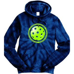 Eat Sleep Pickleball Circle | Fun Pickleball | Green Pickleball Tie Dye Hoodie