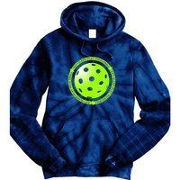 Eat Sleep Pickleball Circle | Fun Pickleball | Green Pickleball Tie Dye Hoodie