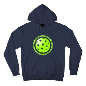 Eat Sleep Pickleball Circle | Fun Pickleball | Green Pickleball Tall Hoodie