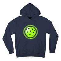 Eat Sleep Pickleball Circle | Fun Pickleball | Green Pickleball Tall Hoodie