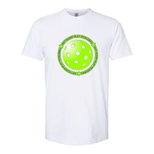 Eat Sleep Pickleball Circle | Fun Pickleball | Green Pickleball Softstyle CVC T-Shirt