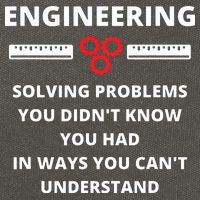 Engineering Solving Problems Funny Sarcastic Engineer Cotton Canvas Backpack