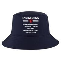 Engineering Solving Problems Funny Sarcastic Engineer Cool Comfort Performance Bucket Hat