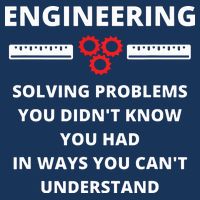Engineering Solving Problems Funny Sarcastic Engineer Cooling Performance Crew T-Shirt