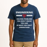 Engineering Solving Problems Funny Sarcastic Engineer Tall T-Shirt