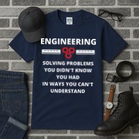 Engineering Solving Problems Funny Sarcastic Engineer Tall T-Shirt