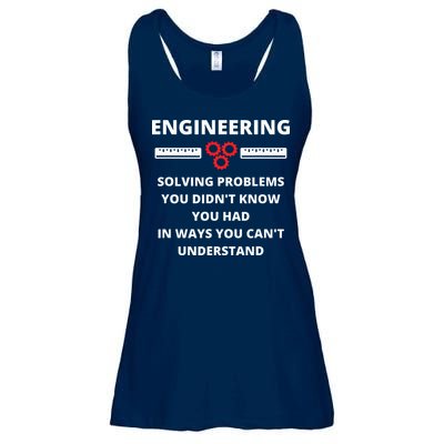 Engineering Solving Problems Funny Sarcastic Engineer Ladies Essential Flowy Tank