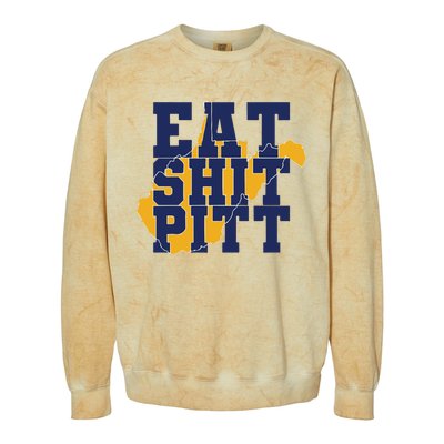 Eat Shit Pitt Colorblast Crewneck Sweatshirt