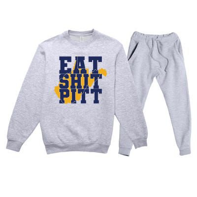 Eat Shit Pitt Premium Crewneck Sweatsuit Set