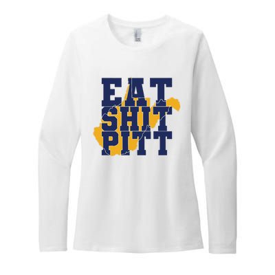 Eat Shit Pitt Womens CVC Long Sleeve Shirt