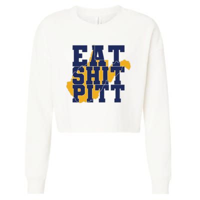 Eat Shit Pitt Cropped Pullover Crew