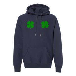 EverThreads Saint Patrick's Day FourLeaf Clover Premium Hoodie