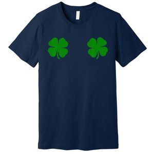 EverThreads Saint Patrick's Day FourLeaf Clover Premium T-Shirt