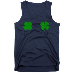 EverThreads Saint Patrick's Day FourLeaf Clover Tank Top