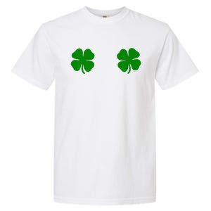 EverThreads Saint Patrick's Day FourLeaf Clover Garment-Dyed Heavyweight T-Shirt