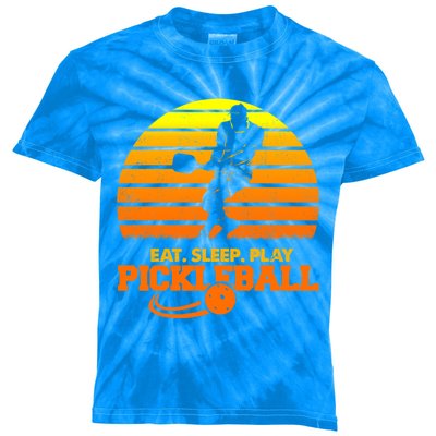 Eat Sleep Play Pickleball! Funny Sports Gift Kids Tie-Dye T-Shirt