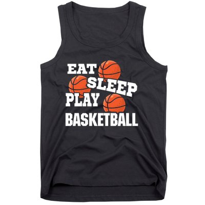 Eat, Sleep, Play basketball! Funny Hoops Tank Top