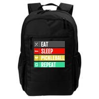 Eat Sleep Pickleball Repeat Funny Pickle Ball Daily Commute Backpack