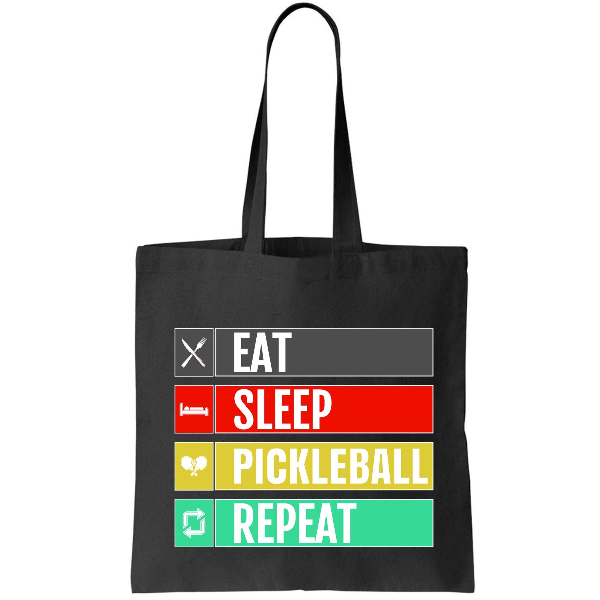 Eat Sleep Pickleball Repeat Funny Pickle Ball Bag