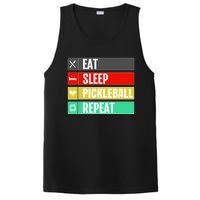 Eat Sleep Pickleball Repeat Funny Pickle Ball PosiCharge Competitor Tank