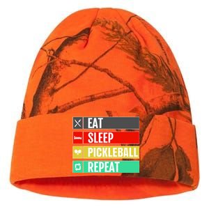 Eat Sleep Pickleball Repeat Funny Pickle Ball Kati Licensed 12" Camo Beanie