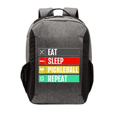 Eat Sleep Pickleball Repeat Funny Pickle Ball Vector Backpack