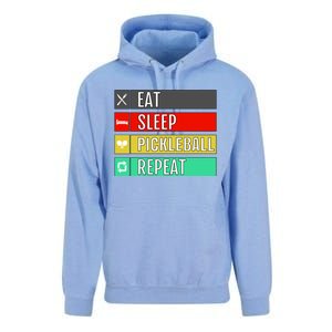 Eat Sleep Pickleball Repeat Funny Pickle Ball Unisex Surf Hoodie