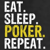 Eat Sleep Poker Repeat Game Gift Adult Drive Performance Visor