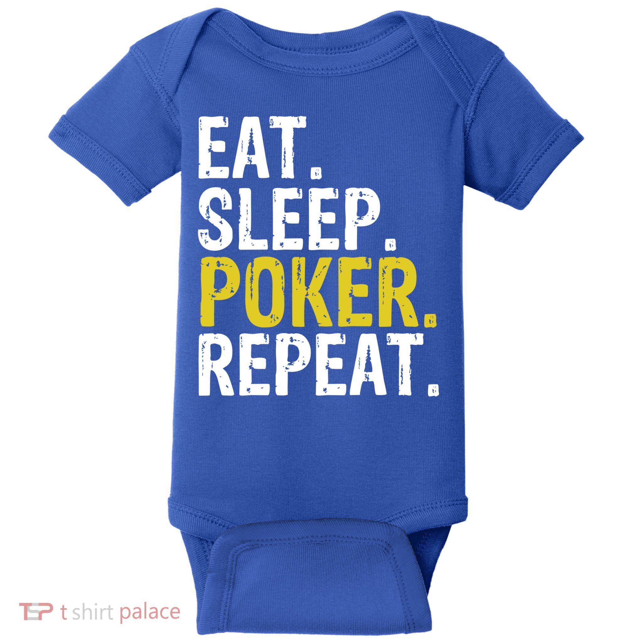 Eat Sleep Poker Repeat Game Gift Baby Bodysuit